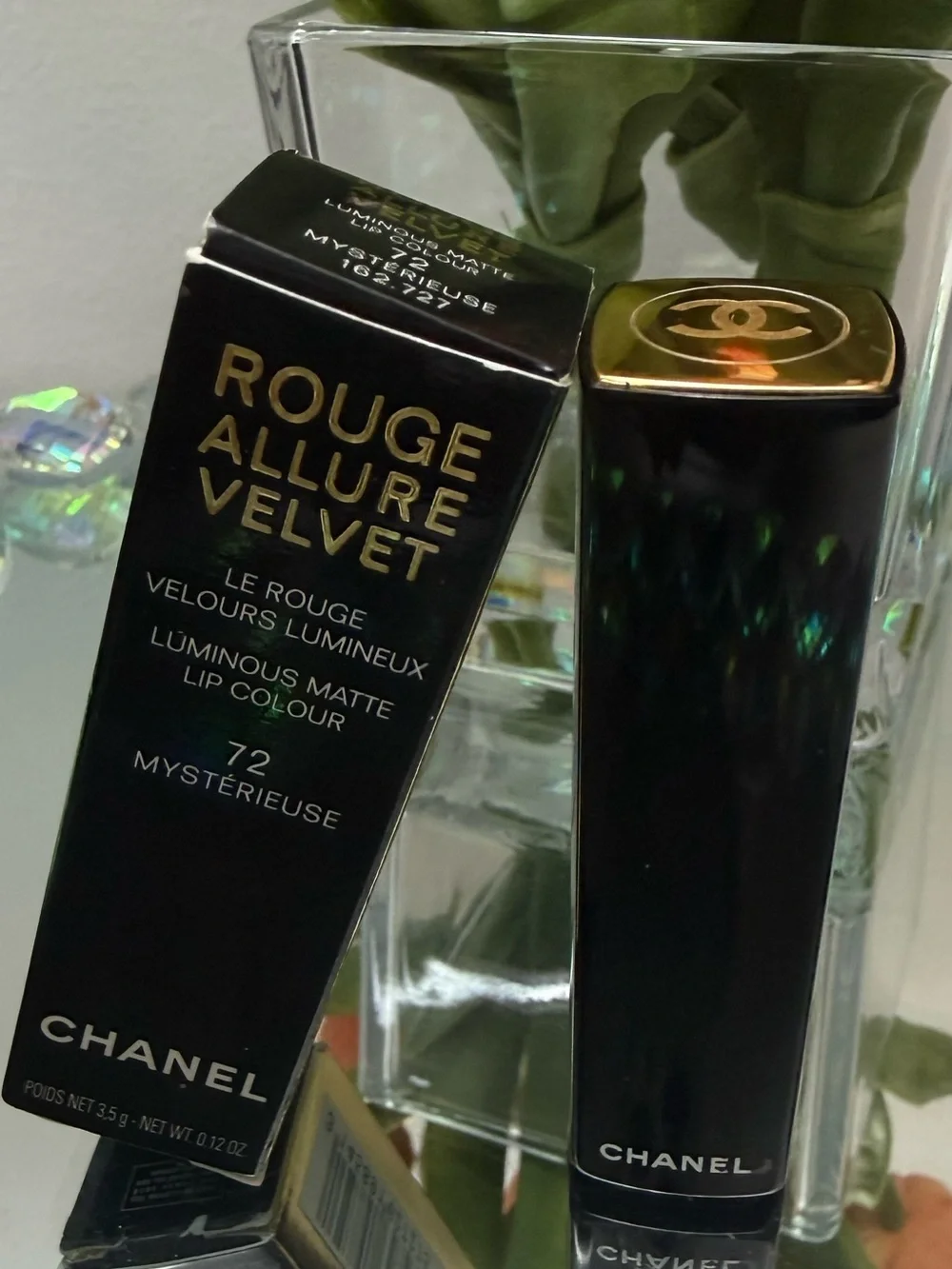 CHANEL Women Rouge Allure Velvet 72 Mystérieuse Luminous Matte Lipstick